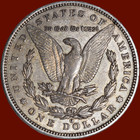 1888 O Morgan Silver Dollar-xf Detail