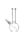 Grav   Round Base Water Pipe Medium 9 25  Clear 14mm Borosilicate Glass
