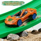 Faldaa Flexible Race Track 15ft For Hot Wheels 1 64 Scale With 6 Cars   6 Cups
