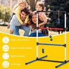 Ladder Ball Toss Game Set Indoor Outdoor W 6 Bolas Score Tracker Carrying Bag