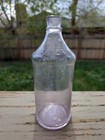 Antique C1899 Carter s Usa Ink Large Glass Bottle 9 5  Amethyst Purple Sun  4