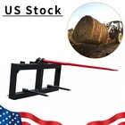 49  Hay Spear Bale Spears Skid Steer Loader Tractor Attachment 1600lbs 2025 New