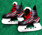 Ccm Jet Speed Ft340 Youth Kids Junior Ice Hockey Skates Size 13y Red Black Laces