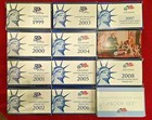 1999-2009 U s  Mint Proof Sets -lot Of 11 Boxes coins coas   Us Mint Storage Box