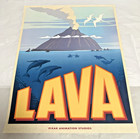 Lava Disney Pixar Short Film 2014 Original Movie Poster Volcano 17x22 Super Rare