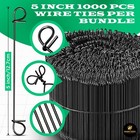 5 Inch X 1 000pc Double Loop Rebar Wire Ties  17 Gauge Soft Annealed  Simbasteel