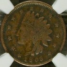 1863 Civil War Token Ngc Graded Fine    not One Cent    Genuine Authentic Copper