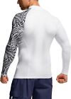 Men s Upf 50  Long Sleeve Rash Guard Uv spf Quick Dry Swim Shirt Surf Shirts