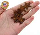 50pcs 1 Inch Metal Star Antique Real Rust Finish Christmas Decoration Pendant St