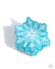 Paparazzi Snowflake Sparkle - Blue - Scratched Motif - Paint - Snowflake Claw Cl
