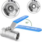 1 4 Inch Fnpt Ball Valve Kit  304 Stainless Steel  4 Pcs
