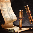 4 Pcs Blank Paper Scrolls Wood Rods  Vintage Scroll  7 3 X 31 5 In