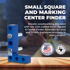 Dfm Tool Works Small Square And Center Finder Made In Usa Versatile Woodworking 
