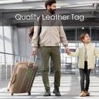 Faux Leather Luggage Tags For Suitcase Tag Set Privacy Protection With Identi   