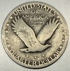 1930-p Standing Liberty Silver Quarter Vg Very Good 25c Coin Free Shipping -4574