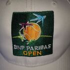 Bnp Paribas Tennis Open Embroidered White  Ball Hat Cap Strapback Port Authority