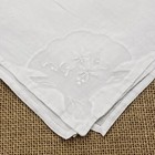 Vtg Irish Linen White Embroidered Handkerchiefs Hankies 4 Piece Sheer Wedding