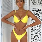 Women Push-up Swimsuit Swimwear Bathing Suit Bikini Bra Padded Bandage Set