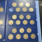 1892-1916 Liberty Barber Quarter Near Complete Set  71 Coins In Loc Album