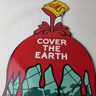 Vintage Sherwin Williams Paints Sign - Large Gas Pump Porcelain Advertising Sign