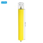 Stainless Steel Polyurethane Conveyor Roller 2  Diameter 12  Length  Yellow