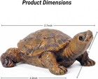2pcs Turtle Garden Statues Outdoor Tortoise Figurines Yard Patio Lawn Decor