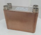100 Plate Water To Water Brazed Plate Heat Exchanger 1 1 4  Fpt Ports W  Bracket