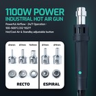 Yihua 993dm-iv 1100w Blower-type Hot Air Gun Digital Desoldering Rework Station