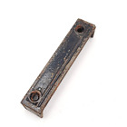 Antique Single Cast Iron Door Rim Lock Keeper Catch Strike Plate 4 x 3 4 x 3 4 