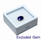 80 Pcs Of Top Glass Plastic Gemstone Jewelry Display Jar Box White Size 4x4 Cm