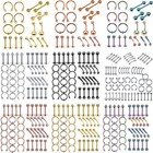 14g 16g Mixed Body Piercing Kit 20-60pcs Nose Ring Navel Belly Lip Eyebrow Studs