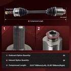 Pair Front Cv Axles Shaft Fits Hyundai Santa Fe 2010-2012 Kia Sorento 2011-2013