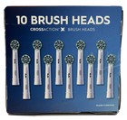 Oral-b Crossaction Electric Toothbrush Replacement Brush Heads  10 Ct  