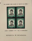 Nicaragua Jfk 1965 Cplt Set Of 4 Imperf Mnh L-1893