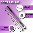 13mm 58 Inch 19 20 Oz Billiard Pool Cue Stick  12 Maple Purple 20