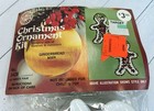 Rare  Walco Gingerbread Man Makes 2 Vtg Sequin Bead Christmas Ornament Kit
