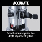 Makita 6 5-amp 1 25  Variable Speed  Router Kit Rt0701cx7 Makita Rt0701cx7