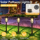 6x Solar Lights Outdoor Waterproof Led Garden Pathway Yard Landscape Deco Lamps