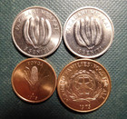 Tonga Set Of 4 Coins  1975 1977 1979  1 2 5 Seniti Series F  A  O  Free Shipping