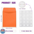 100 Pieces Library Card Envelope Colorful Small Packet Envelope Library Card 