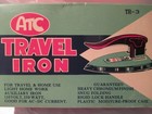 Vintage Atc Travel Iron In Original Box 110v 250w Japan Mcm Chrome 1950s 1960s