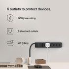 Belkin 6-outlet Surge Protector 6ft Cord