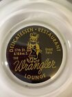Vintage Great Falls Montana Glass Ashtray The Wrangler Lounge    Eb17