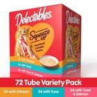 72 Ct Hartz Delectables Squeeze Up Interactive Lickable Wet Cat Treat Flavor