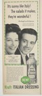 Kraft Italian Dressing 1956 Vintage Print Ad Kismet Meet Me Las Vegas Damone