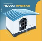 Pawsadored Plastic House Indoor Outdoor Pet House For Dogs And Cats