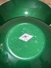 Vintage Emalox Norway Emerald Green Enamel Bowls Dishes 5 5    Mcm Set Of 2