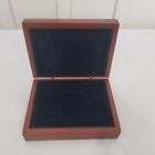 Vintage Wooden Small Trinket Box Lined Inside   On Bottom Brass Hinged Top