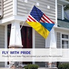 Anley Fly Breeze 3x5 Ft America Ukraine Friendship Flag Friendship Us Ua Flag