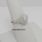 1ct Natural Oval Diamond Halo Frame Engagement Wedding Ring 10k White Gold Band